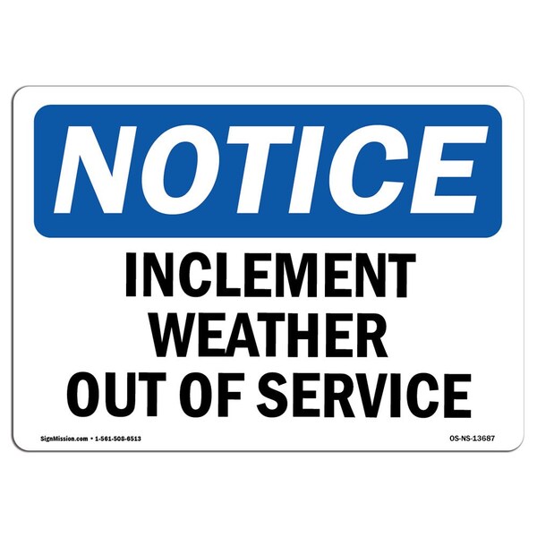 Signmission OSHA Notice, 10" Height, Peel And Stick Wall Graphic, OS-NS-RD-1014-L-13659 OS-NS-RD-1014-L-13659 - main